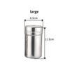 Stainless Steel Spice Pepper Shakers Chocolate Shaker Lid Sugar Bowl Cocoa Container Powder Coffee Sifter Kitchen Accessories