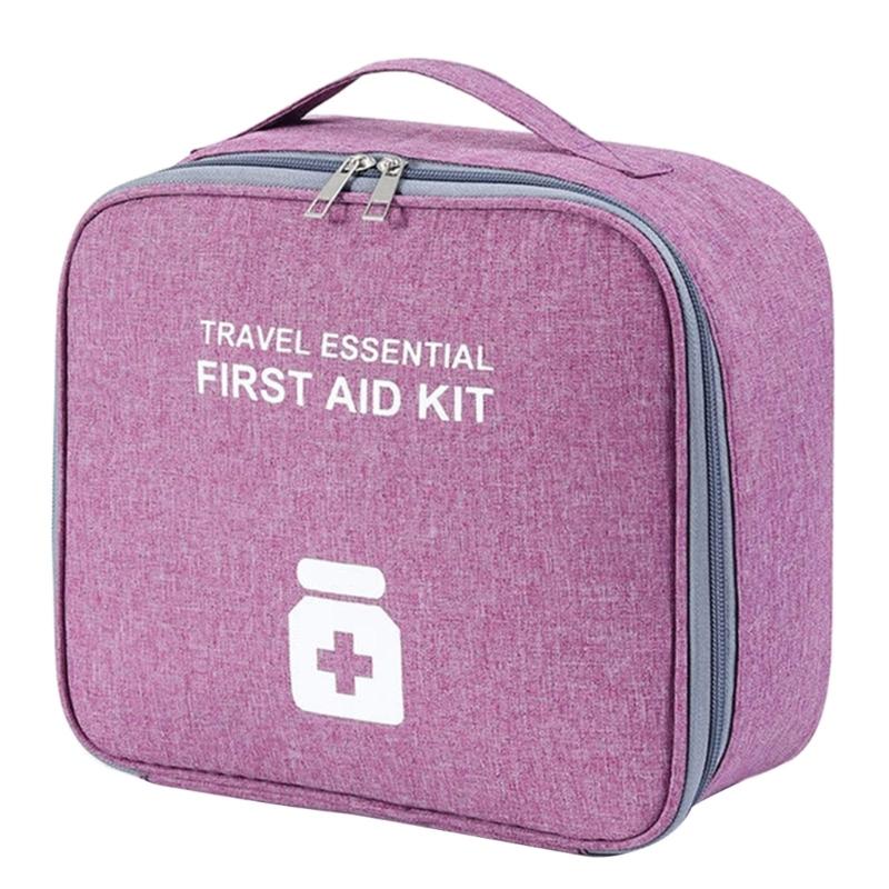 2 Pcs First Aids Kits Large Capacity Emergency Bag Portable Caregivers Bag Travel Pharmacy Bag for Homes, Office,Outdoor