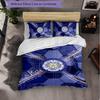Leeds United Football Set Lenzuola 3 Pezzi Morbido Set Copripiumino con Federe Set Decorazione Camera da Letto per la Casa