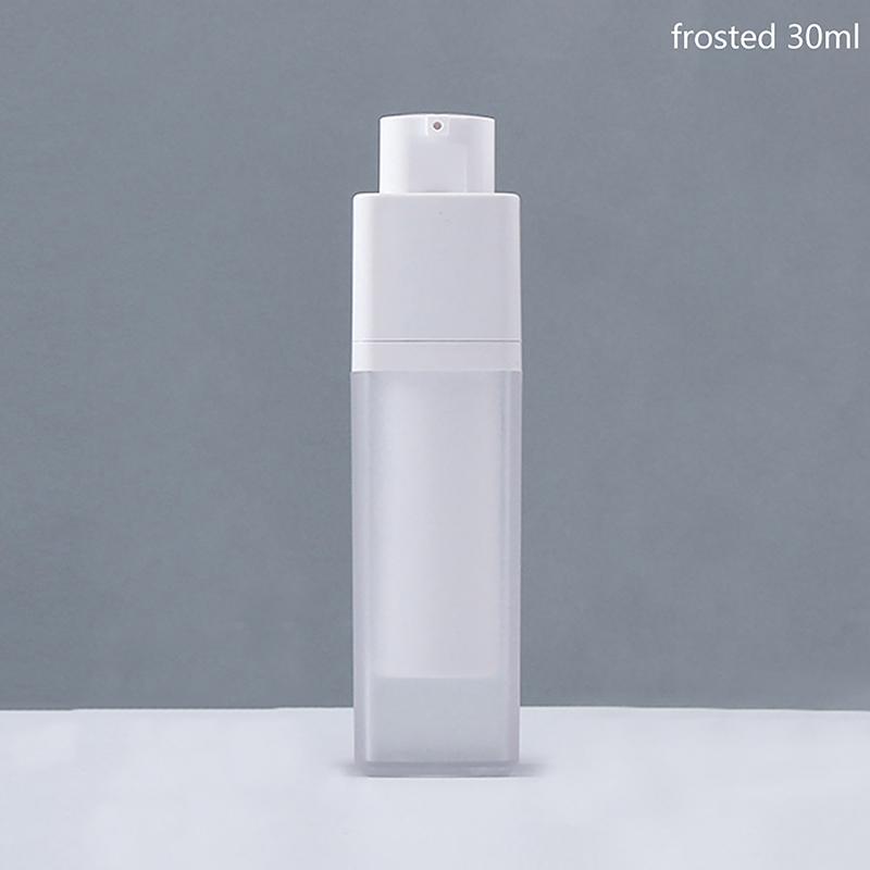 15ml 30ml 50ml Empty Airless Pump Bottle Rotate Cosmetic Container Frosted Double-layer Thickened Square Lotion