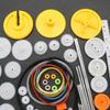 82Pcs/set Plastic Gears Set Model Robot Reduction Gears Motor Wheels Pulley Toys Accessories Hardware For Toy Robot