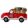 Christmas Candy Box Wrought Iron Gift Packing Box Cookie Can Candy Organizer Xmas Decor Festival Party Decoration