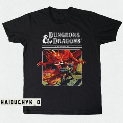Dungeons & Dragons Players Manual  Unisex Black T-shirt Size S-5XL Unisex T-Shirt
