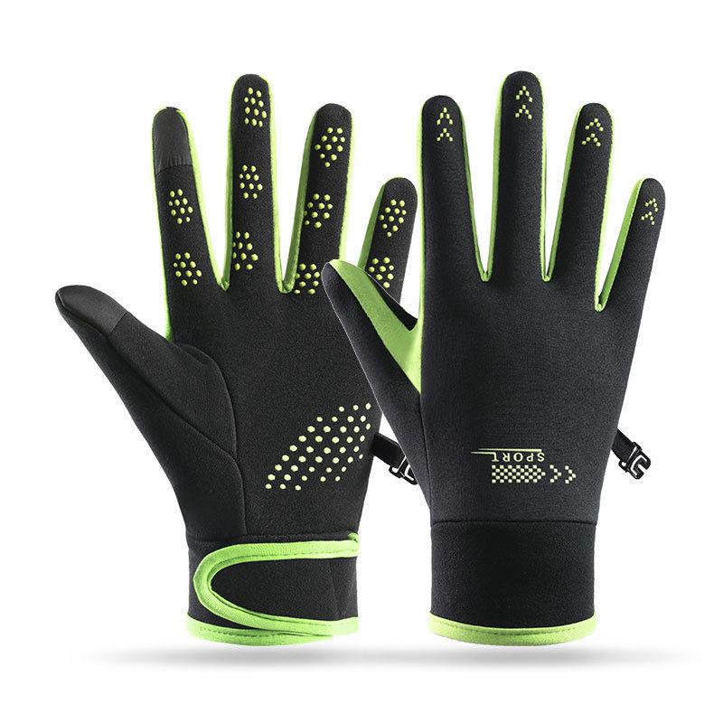 Adult Windproof Winter Cycling Gloves – Thick Velvet for Cold and Frost Protection