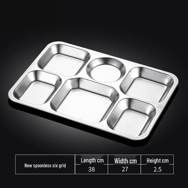 Tianze Stainless Steel Divided Canteen Plate