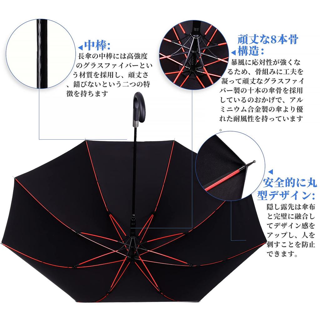 Guarda-chuva longo que molha mesmo com grande Zruier Diâmetro Longo Super Água 230T Vidro de Alta Resistência Teflon Chuva Forte e Tufão Longo Para Ambos Ensolarado