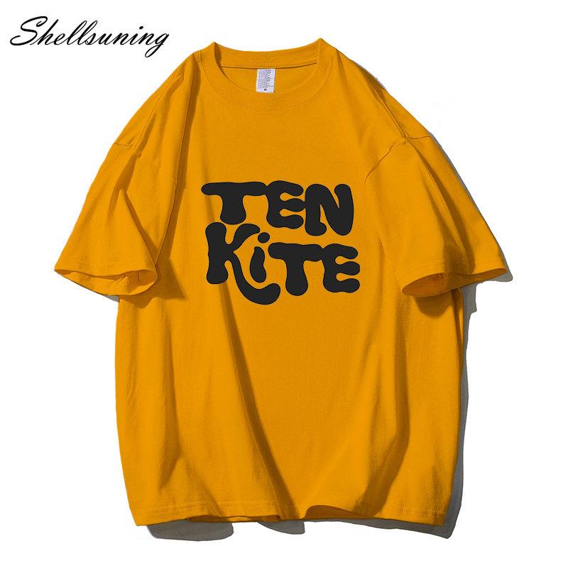 Shellsuning модные футболки с рисунком из 100% хлопка женские летние футболки с короткими — фото 8