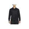Nike Solid Color Polo Neck Pullover Sweatshirt Men sweatshirt Black FB7382-010