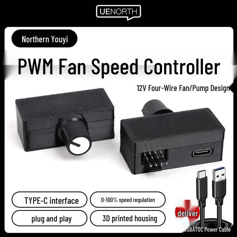 

PWM Fan Speed Controller with USB-C Power - Model C01