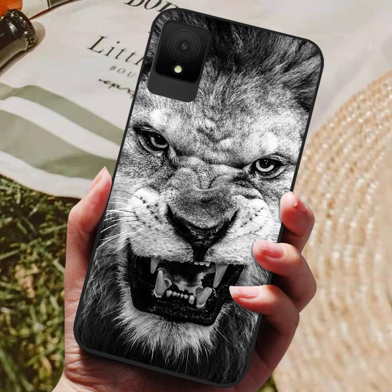 For TCL 502 Case Shockproof Soft Silicone TPU Bumper for TCL 502 Global Cover Cat Luxury  TCL502 Cute Cartoon Shell