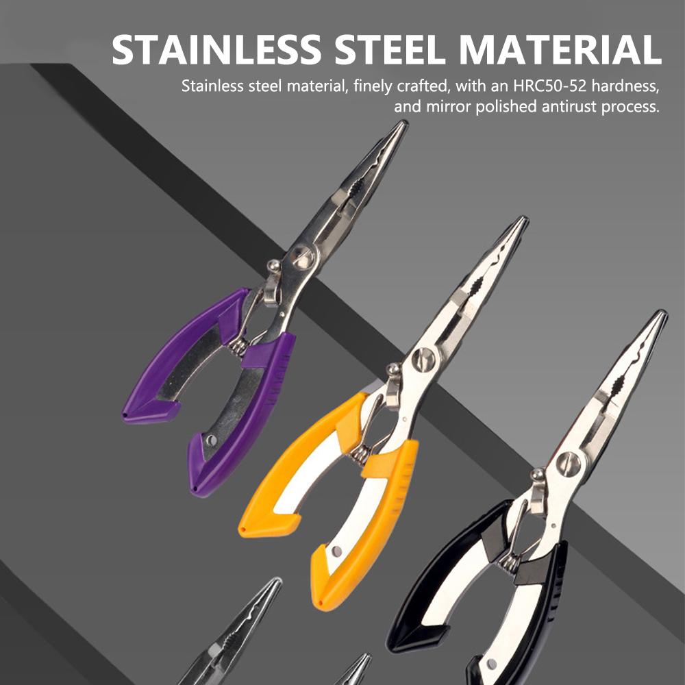 Multifunctional Fish Pliers Fishing Line Cutter Fishing Line Tied Pliers Fishing Hooks Picking Pliers Long Nosed Pliers