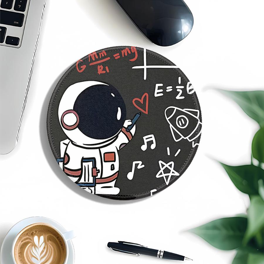 Overlock 1pc Mouse Pad Keyboard Mouse Pad Office Pad Desk Accessories Computer Laptop Pad Game Console Pad Cartoon Astronaut