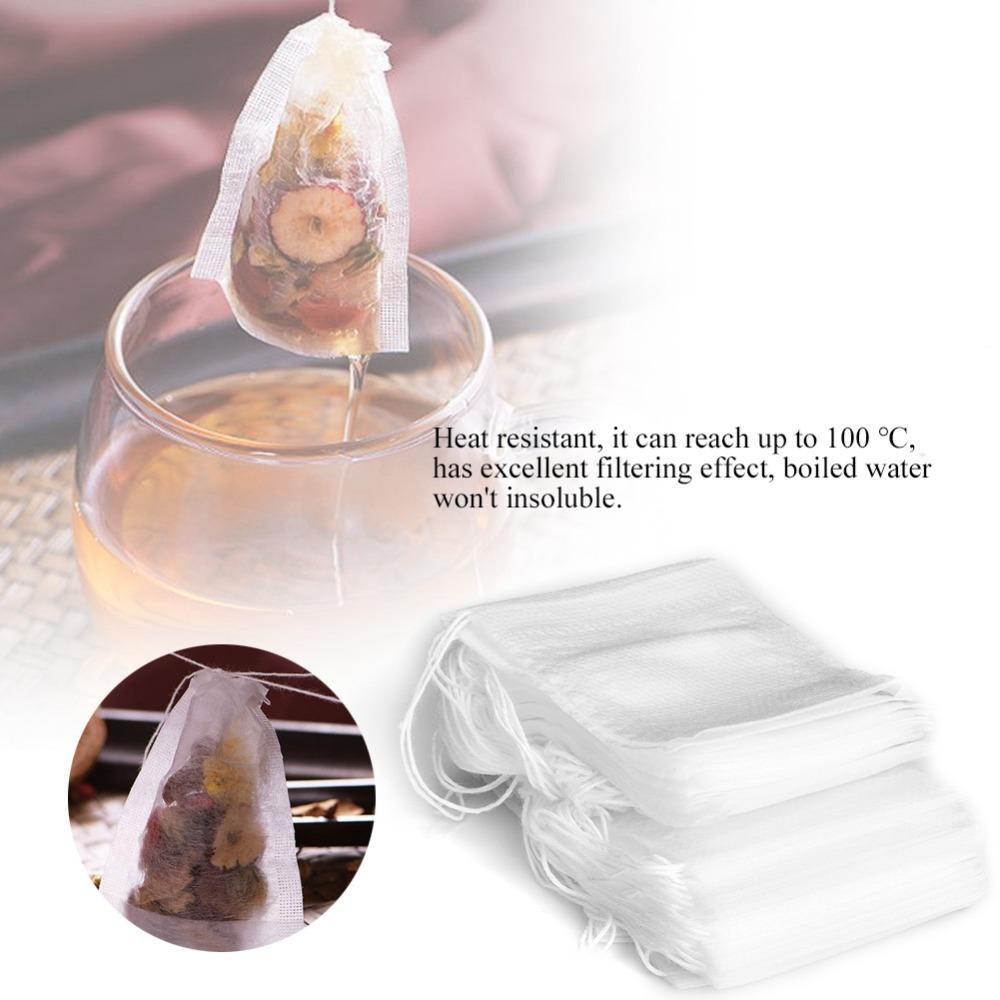 5.5*7cm Size Empty Tea Bags Drawstring Closure Loose Leaf Tea Bags  Soup Straining