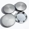 4pcs 69mm ( Clips 56mm ) Black/Silver No Logo Emblem Badge Car Wheel Center Caps Rim Hubcap Wheel Hub Dust Cover Car Accessories