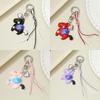 Cute Colorful Star Pony Bead Pendant Keychain Creative Horses Mobile Phone Rope Backpack Decoration Pendant Accessories Gift