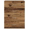 Sideboard with Drawers Reclaimed Wood Look 60 x 39 x 80 cm Engineered Wood