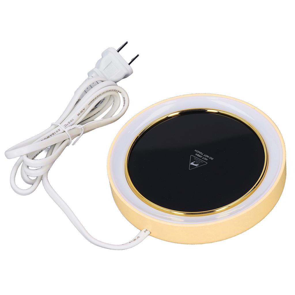 Electric Cup Warmer Constant Temperature 2 Modes LED Light Desk Cup Warmer for Office Cafe Home  AC