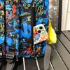 Backpack Men's Graffiti Backpack Senior High School Student Schoolbag