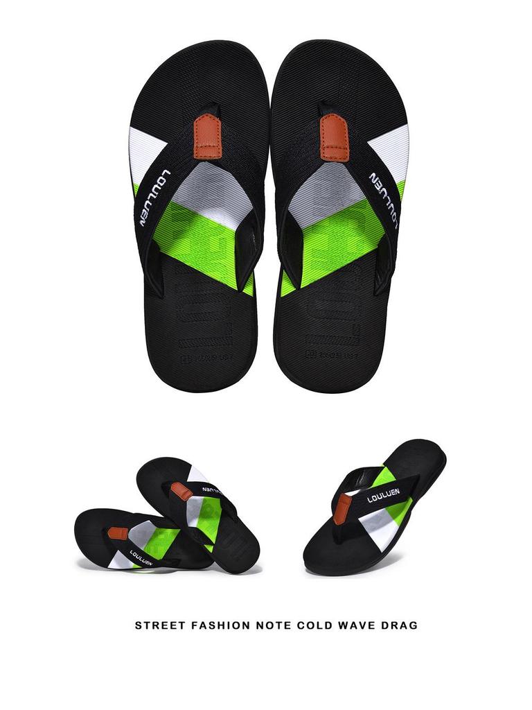 Korean Style Men's Non-Slip Beach Flip-Flops: Trendy, Cool, Outdoor Slippers