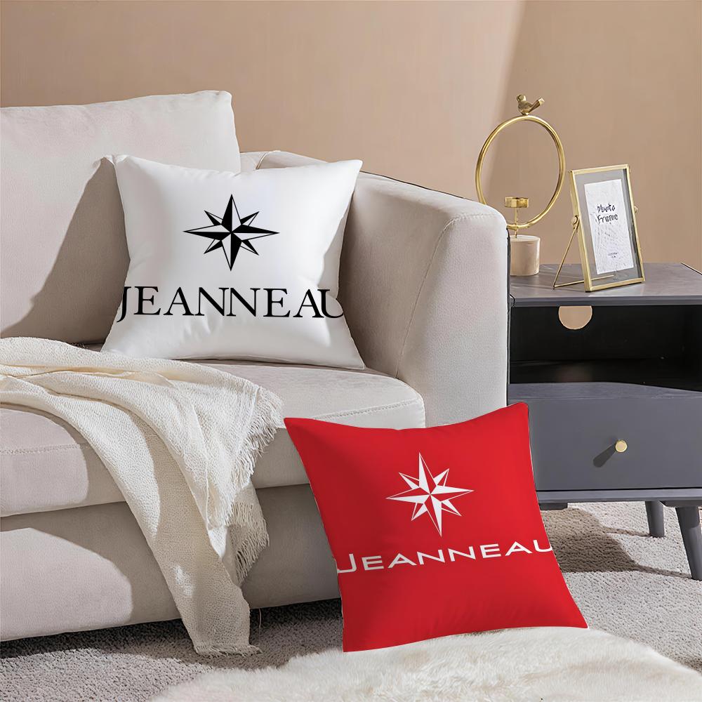 Brand J-Jeanneau Cushion Cover Breathable Linen Pillowcase Summer Odorless Eco-Friendly Invisible Zipper Washable