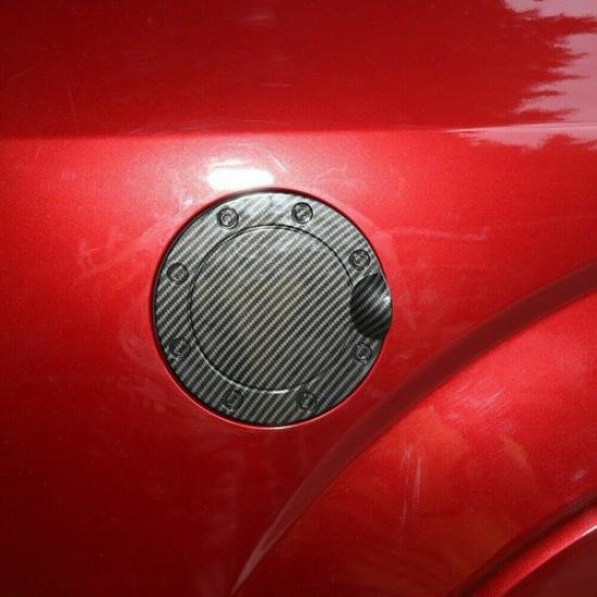Kolfiber Bränslepåfyllningslock Dörr Bränsletankslock Trimskydd För Ford F150 15+