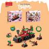 Christmas Train & Reindeer Building Blocks - Compatible with Lego for Holiday Gifts