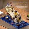 Titanic Giant Ocean Liner Model: High-Difficulty Assembly, Compatible with LEGO.