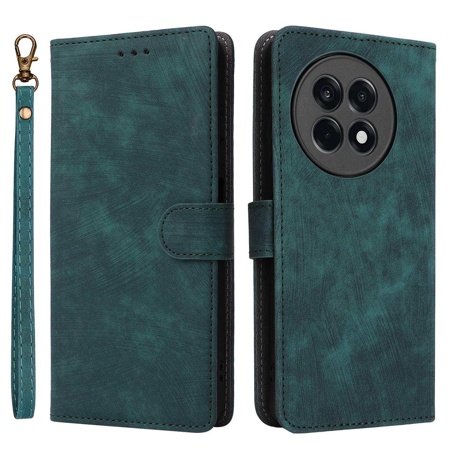 

Чехол-кошелек для телефона OnePlus Ace 5 5G/Ace 5 Pro 5G/13R 5G RFID-блокировка из искусственной кожи с подставкой Green