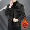 Tippkvaliteediga Steetwear Lapel Plaid Print Jope Ropa De Hombre Talvine Meeste Villane Trench Mantel Kontrastsed värvid Võre jope