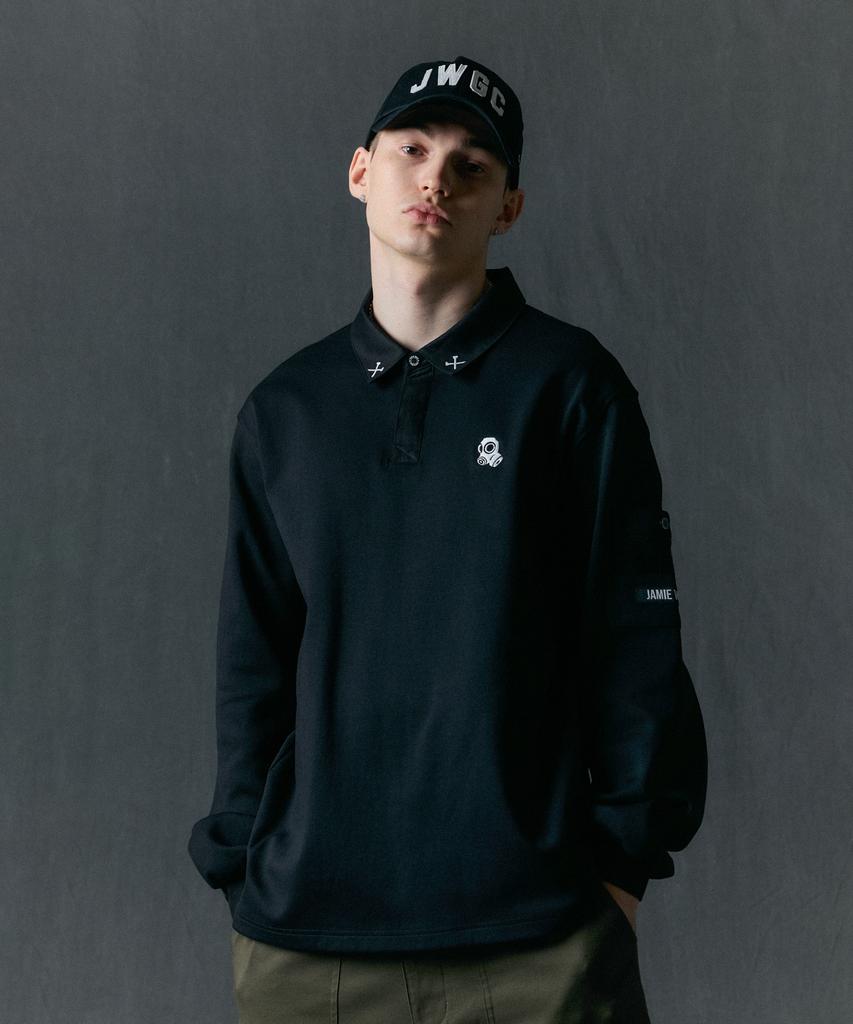 Jeimiweseuteu Squad Point Collar T-Shirt (Black)