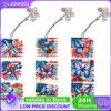 3Pcs Special Shaped Colorful Pattern Diamond Bookmark Art Project DIY Diamond Bookmark with Crystal Pendant for Reading Day Gift
