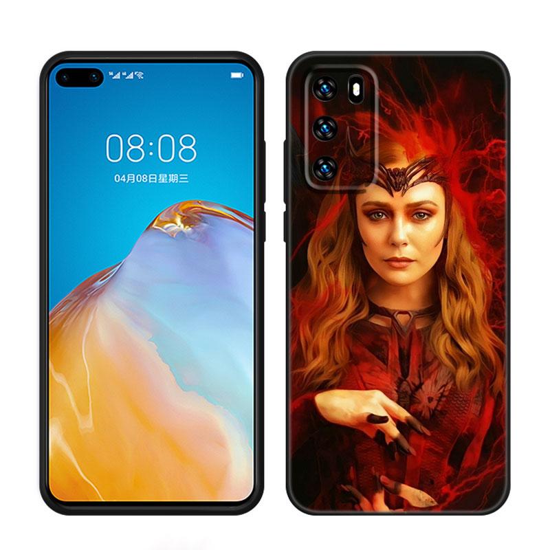 Scarlet Witch Phone Case For Huawei Pura 70 Ultra P20 P30 P40 Lite P60 Art P50 Pro P50E P Smart 2018 2019 2020 2021