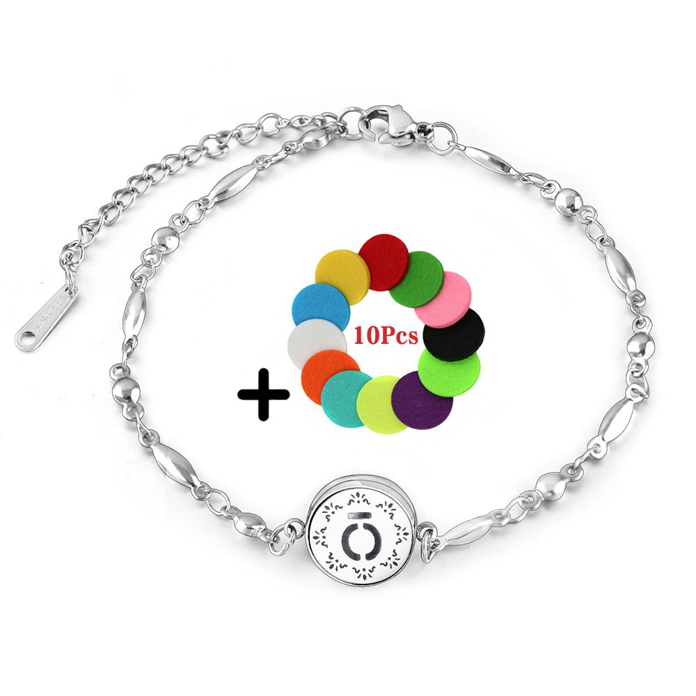 New Aromatherapy Locket Bracelet 12mm Essential Oil Diffuser Perfume Bangles Tree of Life High Quality Stainless Steel Jewelry