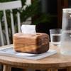 Walnut Tissue Box, Light Luxury Wooden Living Room Coffee Table, Desktop Pumping Box, Creative Solid Wood Storage Box