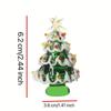 Cartoon Glass Christmas Tree Ornament Colorful Figurines Collectibles  Desktop