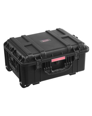 2.5 Cu.ft Weatherproof Hard Case, Waterproof Hard Case with Rolling Wheels and Retractable Pull Handle