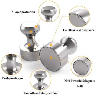 Magnete al neodimio N52 Magneti extra forti 12 X 16 mm per lavagna magnetica, pannello forato, frigorifero, magneti conici, magneti musicali, bacheca