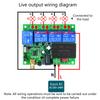 Wireless RF Remote DC12V 24V 220V 4 Annel L 433Mhz Remote Control for Garage Door  Transmitter & Receiver