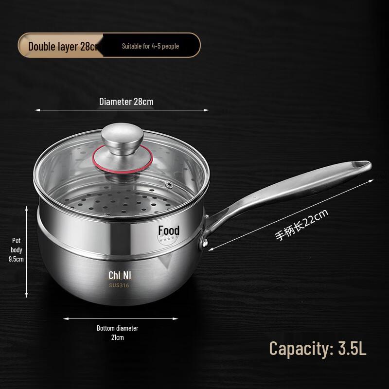 316 Stainless Steel Honeycomb Yukihira Pot