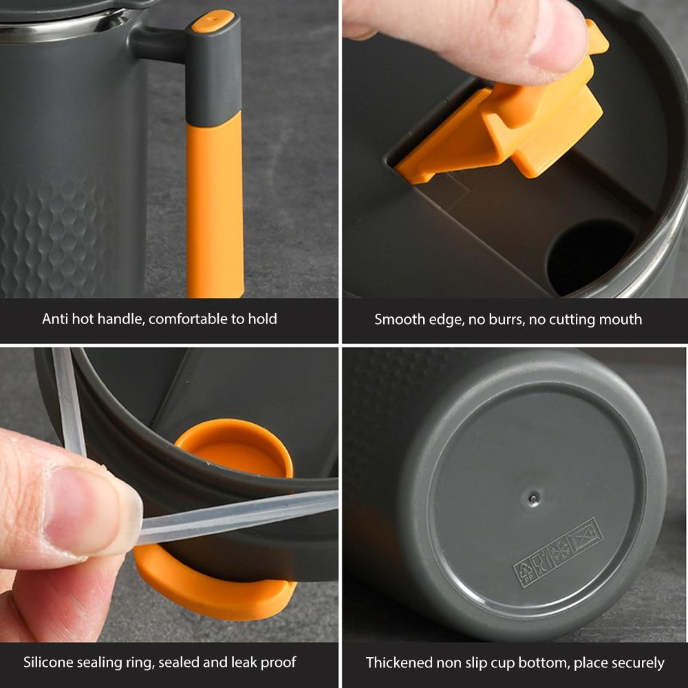 450ml Insulated Coffee Mug Stainless Steel Anti-Scalding Insulated Tumbler Double-layer Heat Retention Coffee Tumbler Insulated Coffee Mug