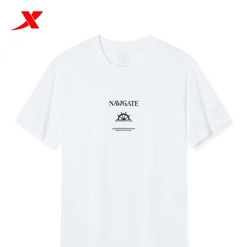 XTEP Men s Round Neck Sports Casual T-Shirt 2XL