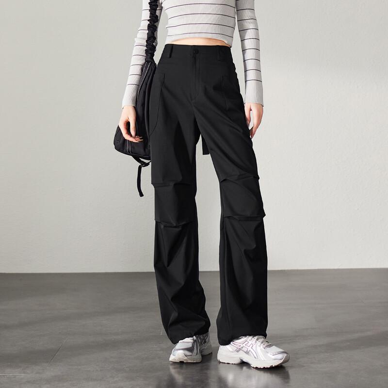 SOFSIL Women's High-Waist Workwear Wide-Leg Cargo Pants