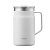 Bestco Lock & Lock Metro Mug with Lid, Insulated, Stainless Steel, 600ml, White, LHC4282NWHT