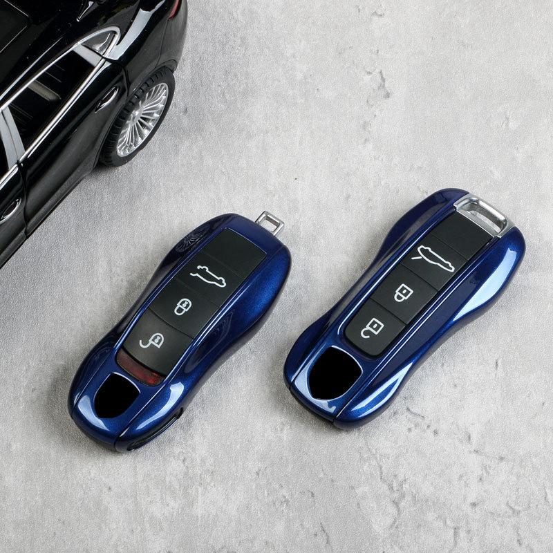 Pour Porsche Cayenne Mancan Panamera 911 718 Boxster Cayman Taycan Nouveau Modèle Ancien Modèle Étui à Clé Coque de Télécommande