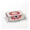 HingedLid Jewelry Slender OrganizerProfile Box with Rectangular Organizer Container for
