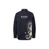 Evisu Fishing Letter Print Denim Shirt Men Shirts Denim-Blue 2EAHTM2SL147RXDN
