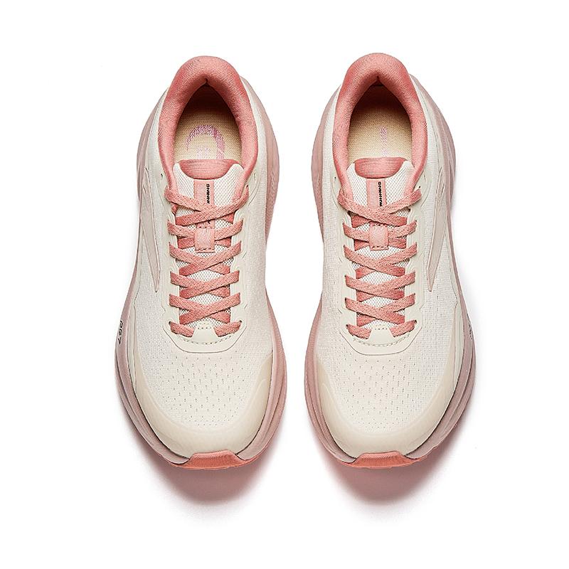 ANTA Women Professional Cushioned Running Shoes Off White Pink 122545545-3