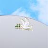 10 Piece Peace Symbol Brooch Badge Pin With Tree Branch Detail Shape For Weddings Business Meetings Everyday Wear
