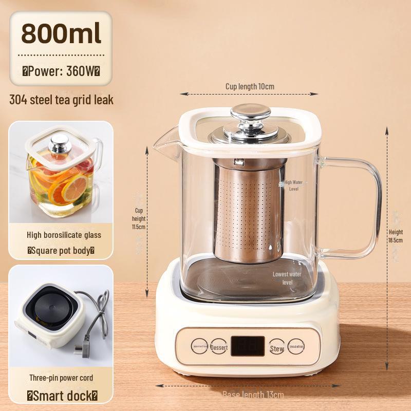 Mini Blumen-Teekanne & Gesundheitstasse - Elegantes Bürogeschenk