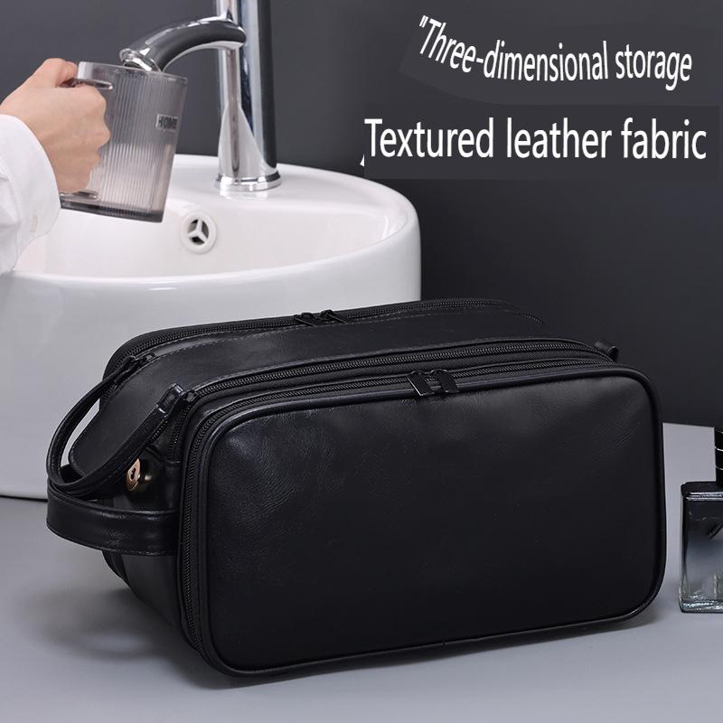 ჯიბეები PU ტუალეტის ჩანთა ქალებისთვის მამაკაცებისთვის სამგზავრო აუცილებელი ნივთები მაკიაჟის ჩანთა წყალგაუმტარი კოსმეტიკის სარეცხი ორგანიზატორი